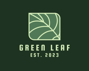 Organic Herb Leaf logo design