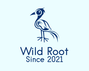 Blue Wild Bird  logo design