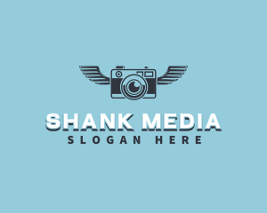 Wings Camera Photography logo design