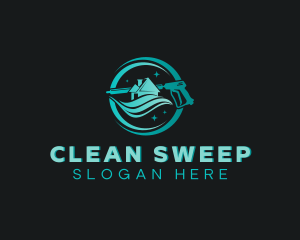 Clean House Pressure Washer logo design