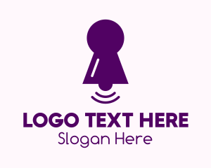 Purple Keyhole Notification  logo
