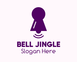 Purple Keyhole Notification  logo design