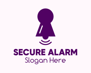 Purple Keyhole Notification  logo