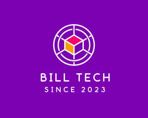 Digital Tech Cube  logo design