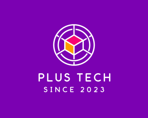 Digital Tech Cube  logo design