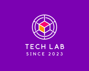 Digital Tech Cube  logo design