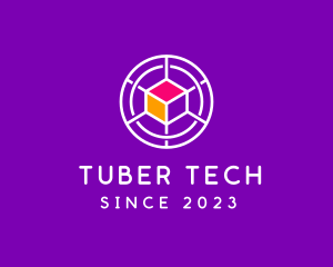 Digital Tech Cube  logo design