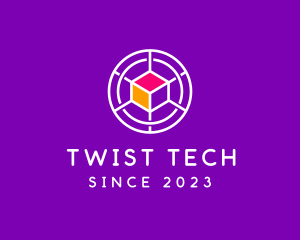 Digital Tech Cube  logo design