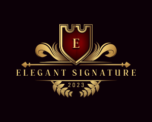 Elegant Crest Ornament logo design