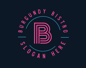 Neon Night Club Bar logo design