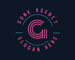 Neon Night Club Bar logo design