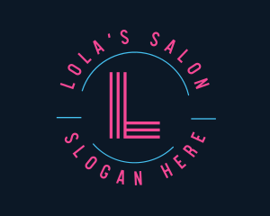 Neon Night Club Bar logo design