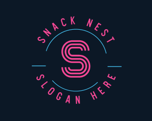 Neon Night Club Bar logo design