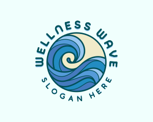 Coastal Ocean Waves logo design