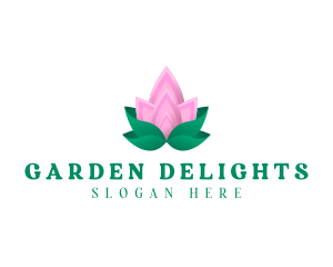 Lotus Petals Garden  logo design