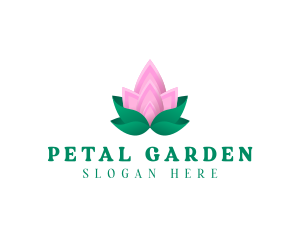 Lotus Petals Garden  logo design