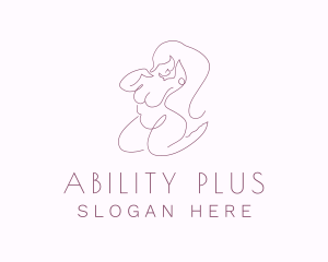 Purple Sexy Plus Size  logo design