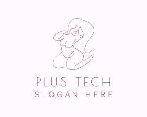 Purple Sexy Plus Size  logo design