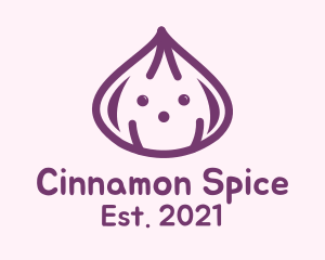 Cute Purple Onion logo design