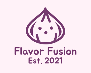 Cute Purple Onion logo design