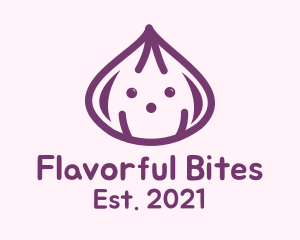 Cute Purple Onion logo design