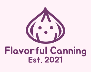 Cute Purple Onion logo design