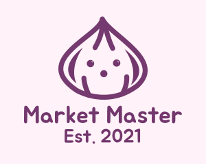 Cute Purple Onion logo design