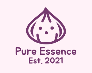 Cute Purple Onion logo design