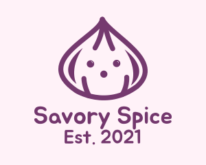 Cute Purple Onion logo design