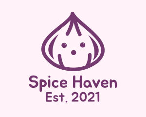 Cute Purple Onion logo design