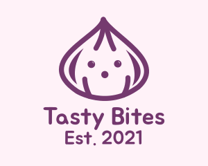 Cute Purple Onion logo design