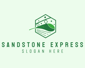 Eco Friendly Train Railway logo design