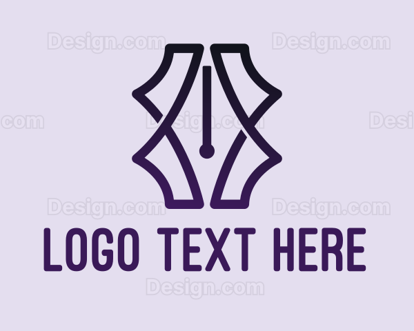 Fancy Pen Pattern Logo