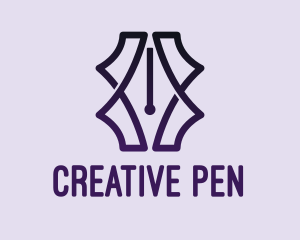 Fancy Pen Pattern  logo design