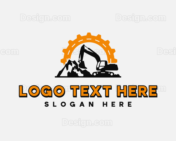 Heavy Equipment Mining Logo