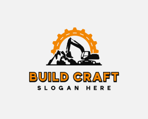 Heavy Equipment Mining logo design