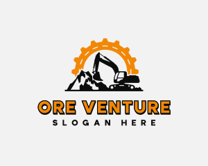 Heavy Equipment Mining logo design