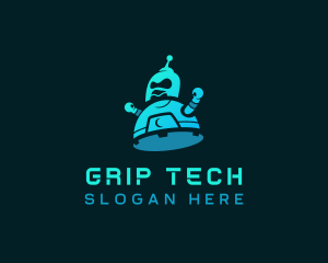 Digital Tech Robot logo design