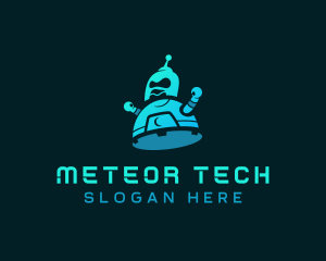 Digital Tech Robot logo design