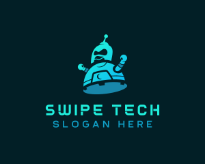 Digital Tech Robot logo design