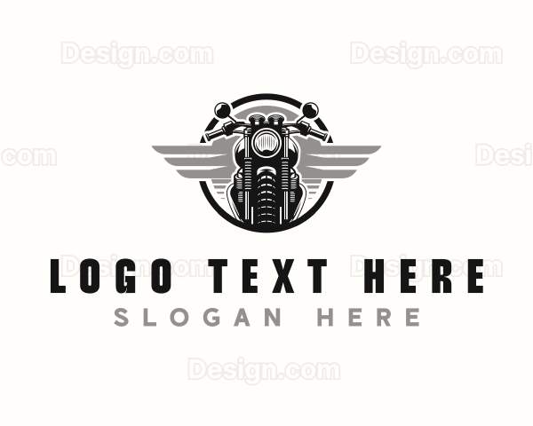 Biker Motorcycle Rider Logo