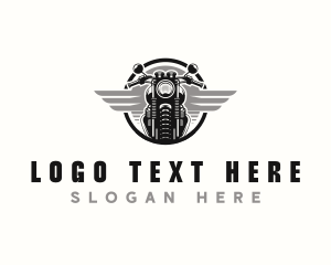 Biker Motorcycle Rider logo