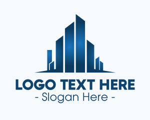 Geometric Blue City logo