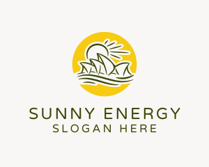 Sunny Sydney Opera House logo