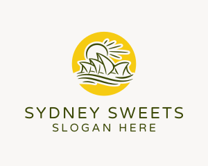 Sunny Sydney Opera House logo design