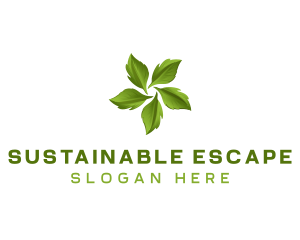 Sustainable Nature Leaf logo design