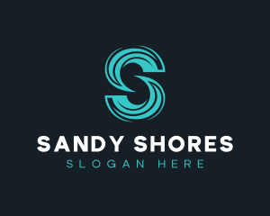 Business Brand Waves Letter S logo design