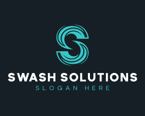 Business Brand Waves Letter S logo design