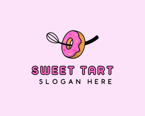 Donut Baking Whisk  logo design