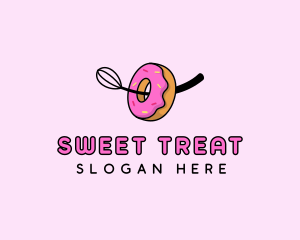 Donut Baking Whisk  logo design